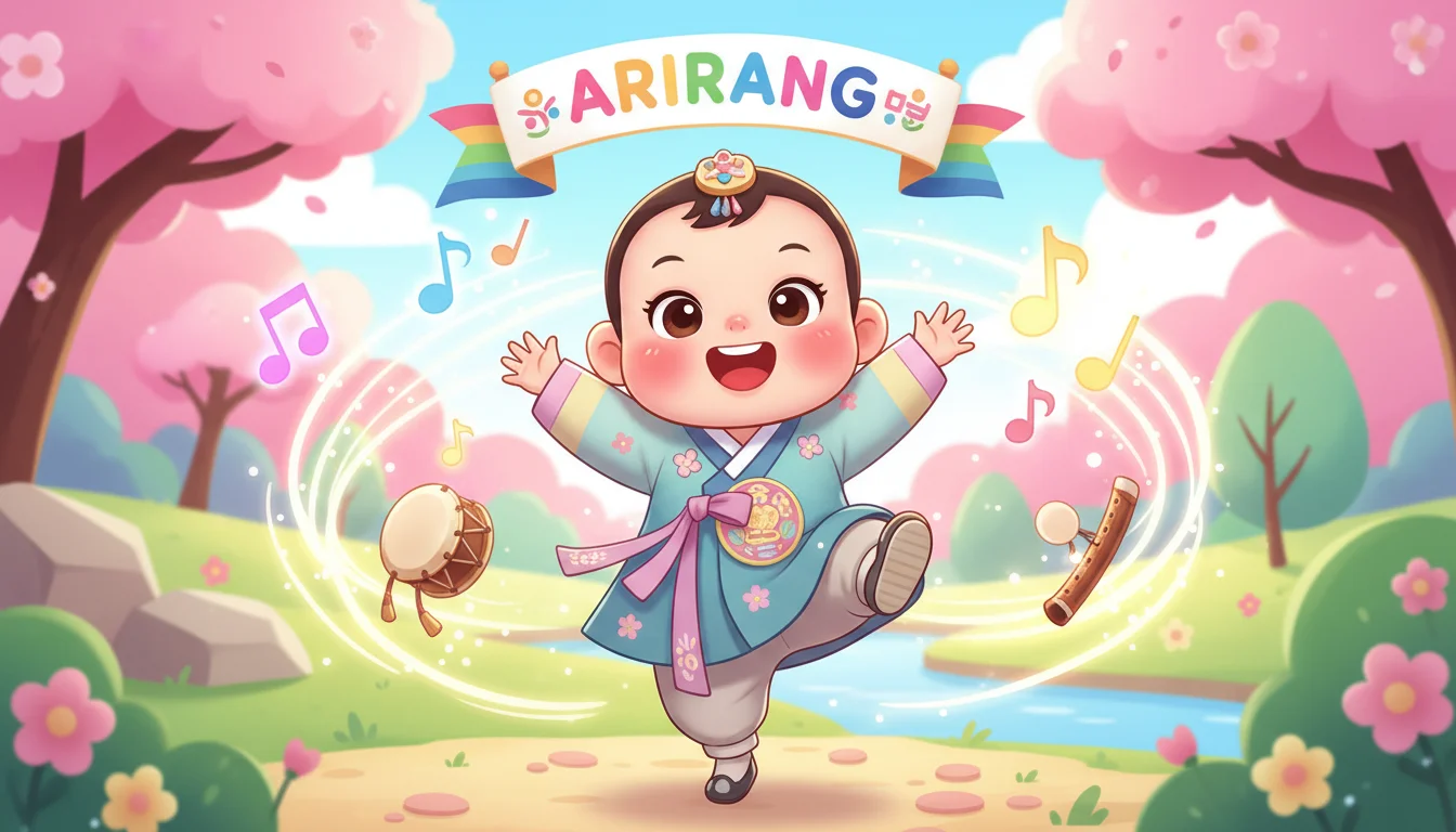 Baby Dance to Arirang by Traditional Korean