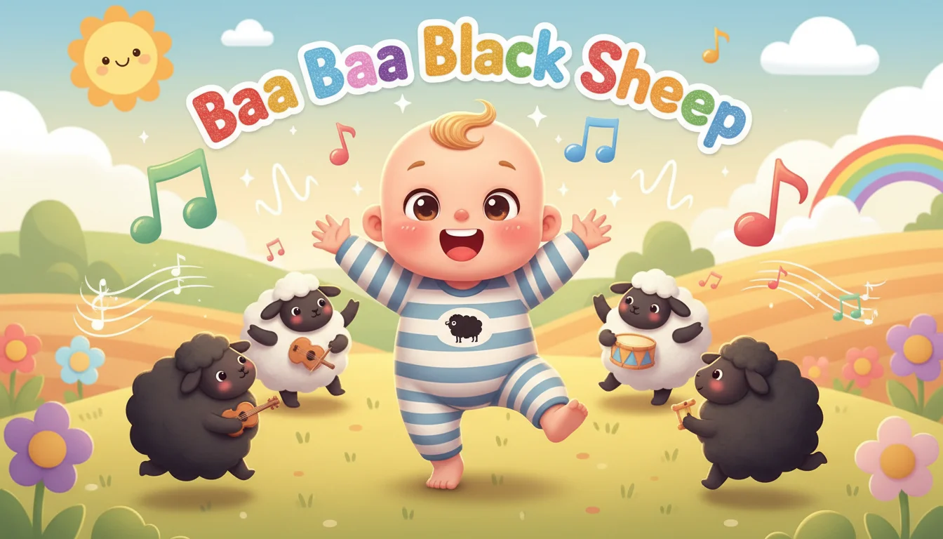 Baby Dance to Baa Baa Black Sheep by Traditional